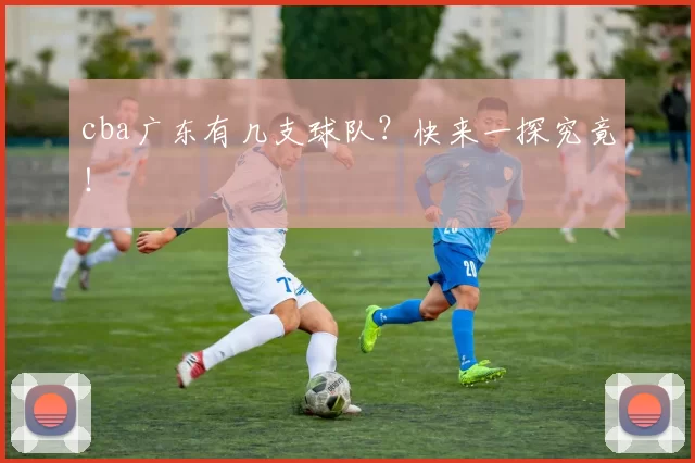 cba广东有几支球队？快来一探究竟！